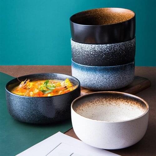 Japanese style ceramic noodle bowl restaurant soup bowl ramen food fruit rice bowl tableware restaurant kitchen tool