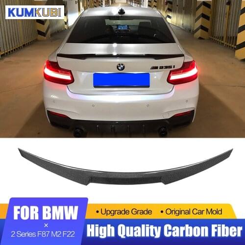 Real Carbon Fiber Rear Trunk Spoiler Lip Tail Trunk Wing For BMW F22 Spoiler 2 Series Coupe & F87 M2 220i M235i 228i 2014-2020