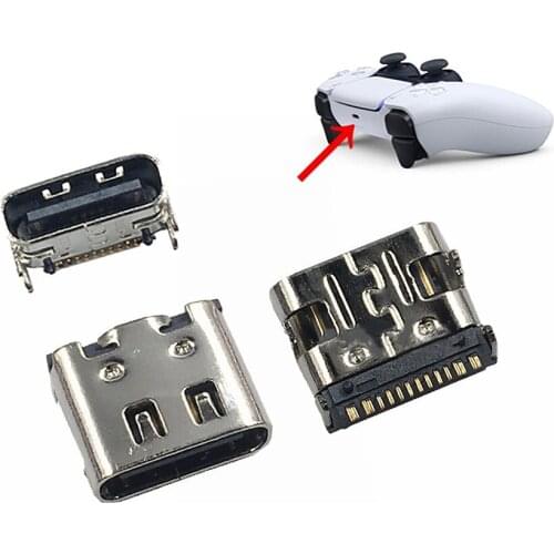 Replacement Game Handle Charging Port Type-C Interface Power Charging Plug for PS5 Game Console Repair Part