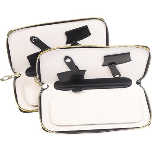 1PC Portable Leather Styling Comb Scissor Storage Bag Barber Hairdressing Case Tools