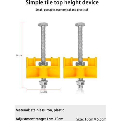 1Pcs Manual tile Locator Wall Tiles regulator Height Adjustment Positioner Leveler Ceramic Fine Thread Rising Construction Tool