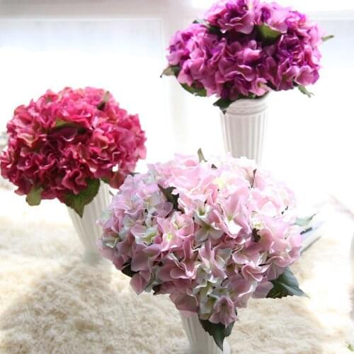 10pcs Composition of several petals short hydrangea artificial flowers home wedding party holiday decorations crafts