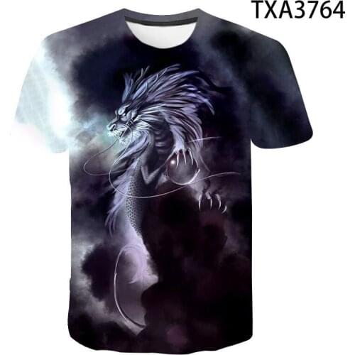 2020 New Dragon T Shirts 3D Prined Cartoon Anime Men Women Children T-shirts Short Sleeve Kids Casual Boy Girl Tops Cool Tees