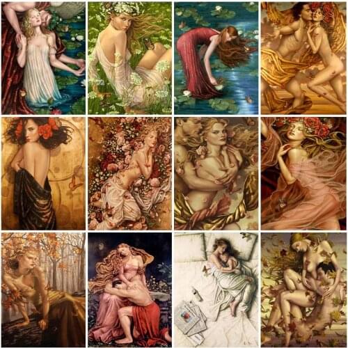 5D Full drill diamond painting Lauri Blank Couples Cross Stitch Kits Mosaic DIY Diamond Embroidery Square Full Rhinestone Decor