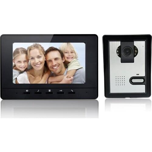 7 Inch LCD Monitor Wired Intercom Video Door Phone V70H-L