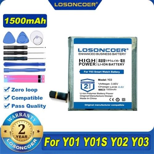 1500mAh Battery For Applicable Little Genius Y01 Y01S Y02 Y03 Z1 Z2 Z3 Z5 Z6 Child Call Watch Battery Positioning Watch