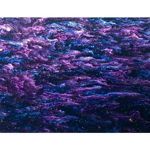Acrylic/PMMA Smoky Glittering Color Sheets 3.0mm for Jewelries, Crafts, Art Works, Decoration - Violet Blue (SG05)