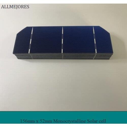 ALLMEJORES 0.5V solar cell 156mm*52mm 1.6W 19.7% High effencicy A Grade diy solar panel charger solar module kits 100pcs/Lot