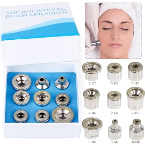 Surebeauty Diamond Microdermabrasion Dermabrasion 9 Tips Vacuum Skin Peeling Beauty Machine Accessories Dermabrasion Machine Replacement Tips