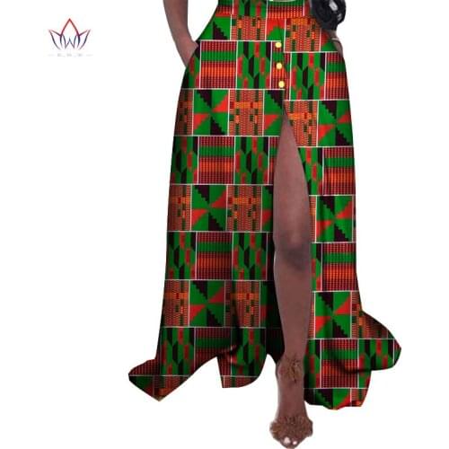 New African Print Summer Skirt for women Plus Size Dashiki African Traditional Clothing Ball Gown Casual Skirts WY3134