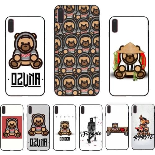 IMIDO Ozuna Album hip hop bear pattern Cellphones Cover Coque For Iphone6 6S 6PLUS 6SPLUS 7 8 7PLUS 8PLUS X XS XR XSMAX 5 5S SE