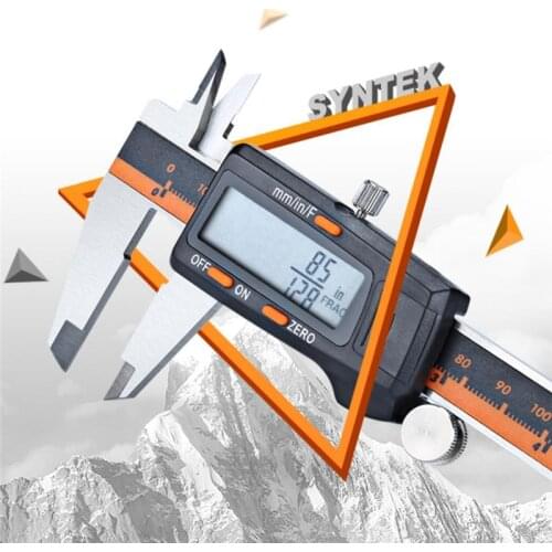 Stainless Steel Digital Caliper Orange Messschieber paquimetro measuring instrument Vernier Calipers Measuring Tool