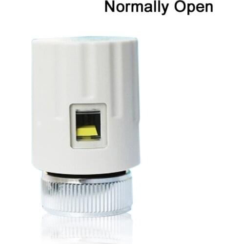 24V 230V NO Normally Open Electric Thermal Actuator For Water Valve Manifold Radiant Room Underfloor Heating Electrotermico