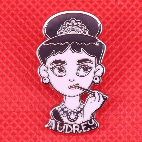 Audrey pin Enamel pin