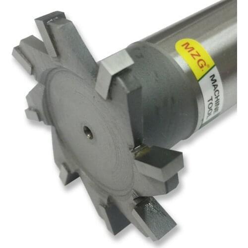 MZG 1PCS 30 50 60 MM Straight-Tooth T-Slot Milling Cutters Welding Edge Type Tungsten Steel Side Milling Cutter