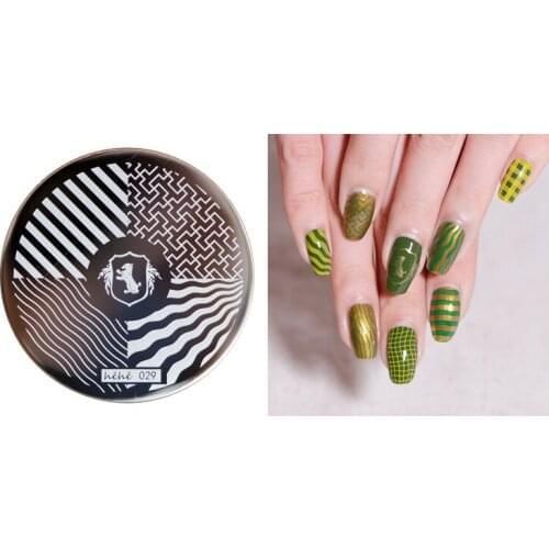 HEHE 2016 New Stamping Plate hehe29 HP Wave Zebra Pattern Maze Puzzle Nail Art Stamp Template Image Transfer Stamp+Free shipping