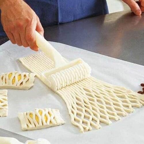 Baking Tool Cooking Food Pastry Lattice Roller Pies Cutter Kitchen Gadgets Home Supply Creative Plastic Bakeware Tools