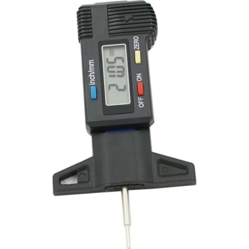 LCD Tire Tread Depth Gauge For Profile Depth Measurement Thickness Gauges Tire Monitoring System Metric / Inch