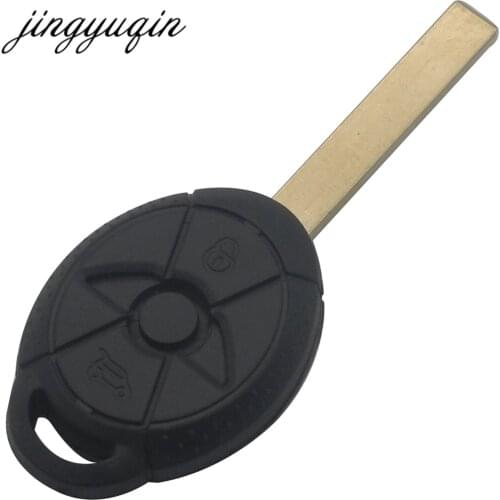 Jingyuqin Uncut Car Key Remote Blank Key Shell For BMW Mini Cooper R50 R53 Old Version Key Case Replace