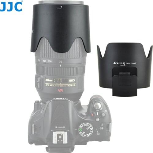 JJC Reversible DSLR Camera Lens Hood Shade For NIKON AF-S VR Zoom-Nikkor 70-300mm f/4.5-5.6G IF-ED Lens Replaces Nikon HB-36