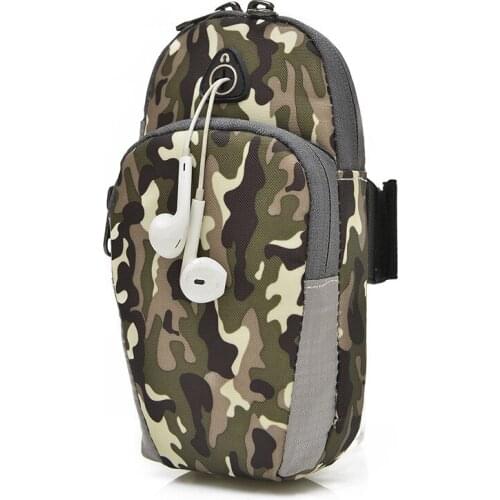 Camouflage running mobile arm bag Exercise fitness equipment arm band arm band men and women armband wrist bag
