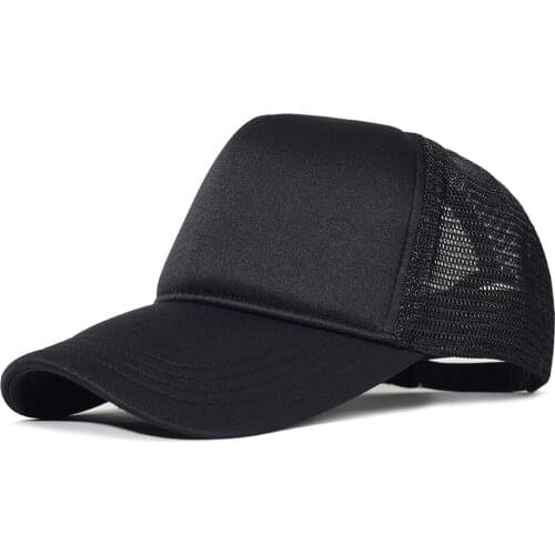 Trucker Mesh Fitted Cap Men Women Adjustable Rugged Professional Cap Breathable Sport Casual Baseball Cap Running Hat