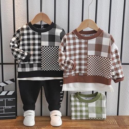Boys Clothing Sets Spring Autumn Children Fashion Pullover Tops Tracksuits For Baby Toddler Jogging Suits Kids Sports Outfits