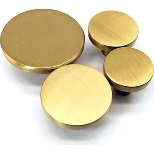 Round Brass Kitchen Cabinet Handles Dresser Knobs Drawer Pulls Cabinet Door Knob Antique Rustic Kitchen door handle with Screws