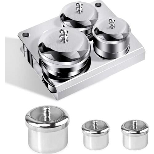 Artlalic 3pcs Mini Stainless Steel Nail Art Tray Container Liquid Powder Holder Professional Manicure Sterilizer Tools Salon
