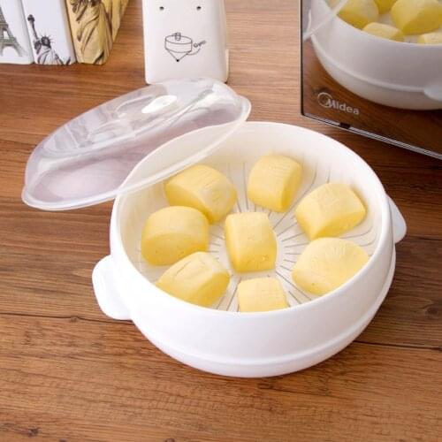 Microwave oven special steamer household heating supplies microwave tools steaming box steamed buns buns utensils steamer
