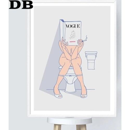 Fashion Line Life Quotes Wall Art Canvas Painting Nordic Posters And Prints Wall Pictures For Living Room Toilet Bathroom Decor