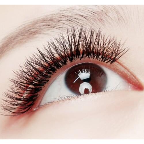 Split tips V type natural soft false eyelashes Self-making Fans Bloom Eyelash Extension extention pre Russian Volume Lashes