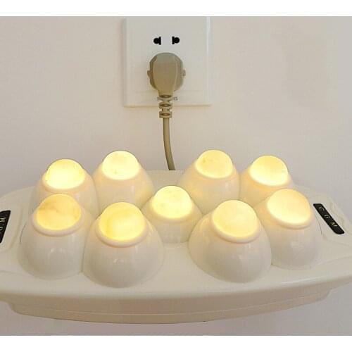 Jade warm ball heat moxibustion instrument massage red cervical vertebra health care warm moxibustion discharge cold nine-ball h