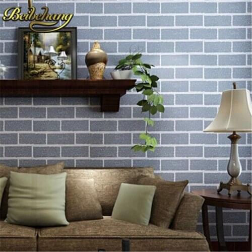 Beibehang brick rustic TV background brick wall paper rolls Papel de parede for walls 3d mural wallpaper for walls wall-paper