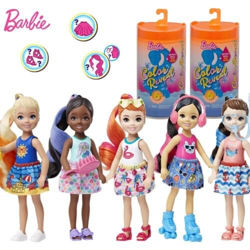 Original Barbie Blind Box Dolls Color Reveal Makeup Bonecas Toys for Girls Children Accessories Baby Toys Barbie Dolls Fairytale