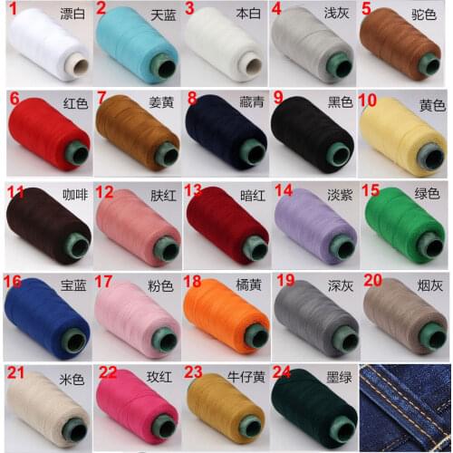 20s/3 1300 Yards Jeans Overlocking Sewing Machine Polyester Thick Thread Sewing Supplies can be used for tent and sun umbrella