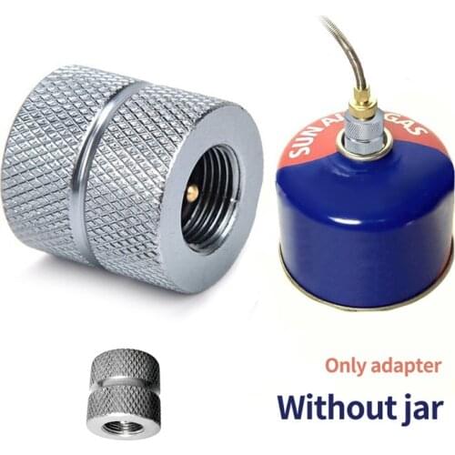 Outdoor Camping Butane Stove Gas Refill Adapter Cartridge Gas Nozzle Bottle Type Cartridge Screw Type Valve Canister Connector
