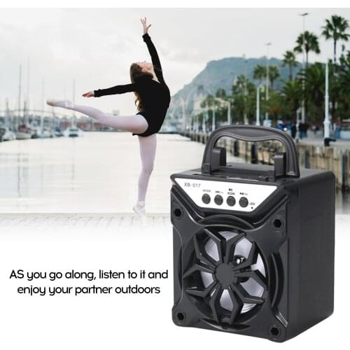 Portable Bluetooth Wireless Outdoor Speaker Super Bass Speakers Music Dance Audio Player Support TF Card FM Radio Aux in Playing