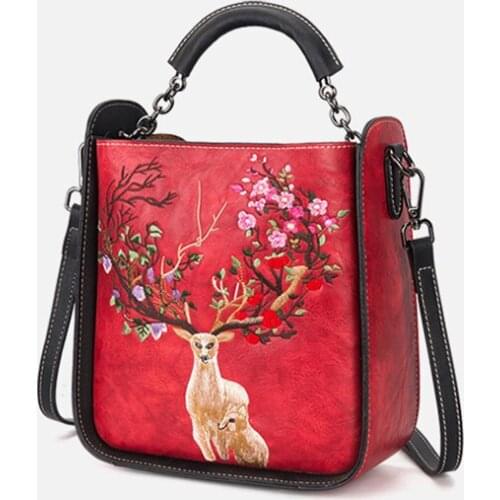 Pink Sugao Vintage Women Handbag Ethnic Embroidered Bag Chinese National Shoulder Bag Lady Crossbody bag Shopping Beach Totes