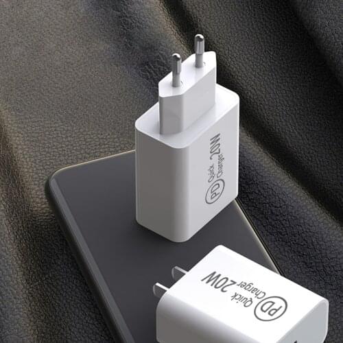 PD 20W type C Power Adapter Charger US EU AU UK Plug 20W Smart Phone Fast Charger for Apple iPad Pro Air for iPhone 12 11 Pro