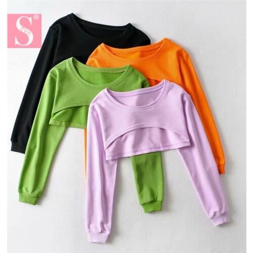 Женские короткие толстовки STVY China At AliExpress