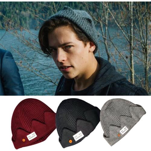 New Jughead Jones Riverdale Cosplay Winter Warm Beanie Hat Topic Exclusive Crown Knitted Cap
