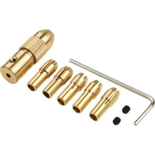 8pcs 0.5-3.0mm Mini Electric Drill Bit Kit Collet Drilling Chuck Set For Electric Drill Power Tools Accessories