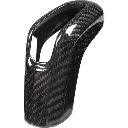 Car Carbon Fiber Gear Shift Knob Cover Trim for Land Rover Range Rover Sport 2019 2020 Car Accessories