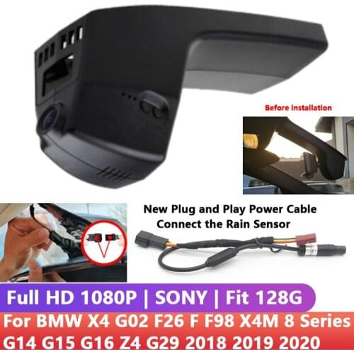 Car DVR Wifi Digital Video Recorder For BMW X4 G02 F26 F F98 X4M 8 Series G14 G15 G16 Z4 G29 2018 To 2020 Dash Cam Full HD 1080P