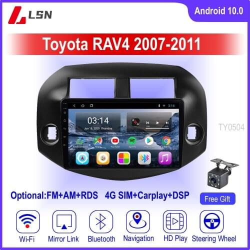 10" Android10 For Toyota RAV4 2007,2008,2009,2010,2011 Multimedia Video GPS Navigation Car DVD Player Auto Stereo