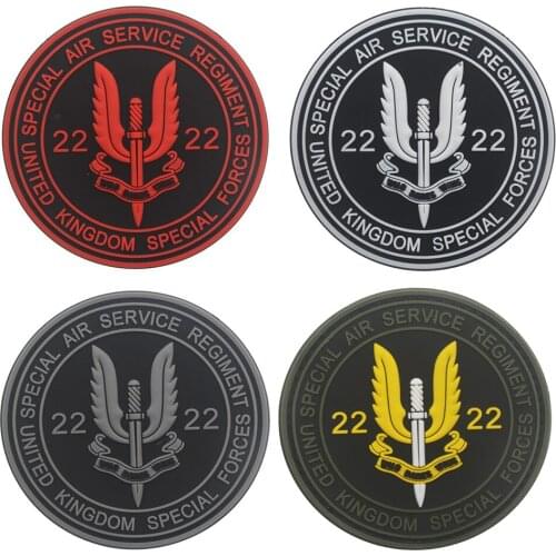 British 22nd Special Air Service Group PVC Clothing Sewing Fabric Badge 3D Uniform Tactical Backpack Personality Morale Chapter