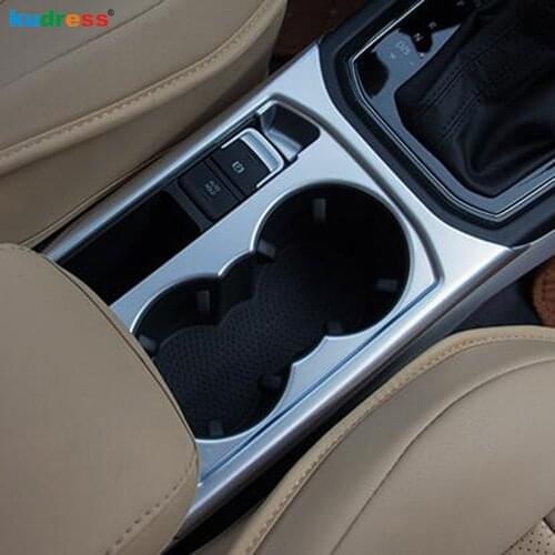 For Volkswagen VW Touran 2016 2017 2018 2019 ABS Car Console Coffee Decoration Cover Trim Water Cup Decal Strip Molding LHD