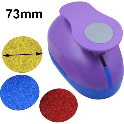 3'' 75mm Circle flower punch craft hole puncher for scrapbooking punches eva maker Kids scrapbook paper cutter Embossing sharper