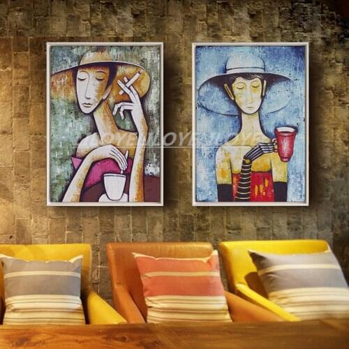 Elegant Lady Saxophone Gentlemen Picasso Style Art 5D DIY Diamond Embroidery Full Diamond Painting Cross Stitch Decoration TY388